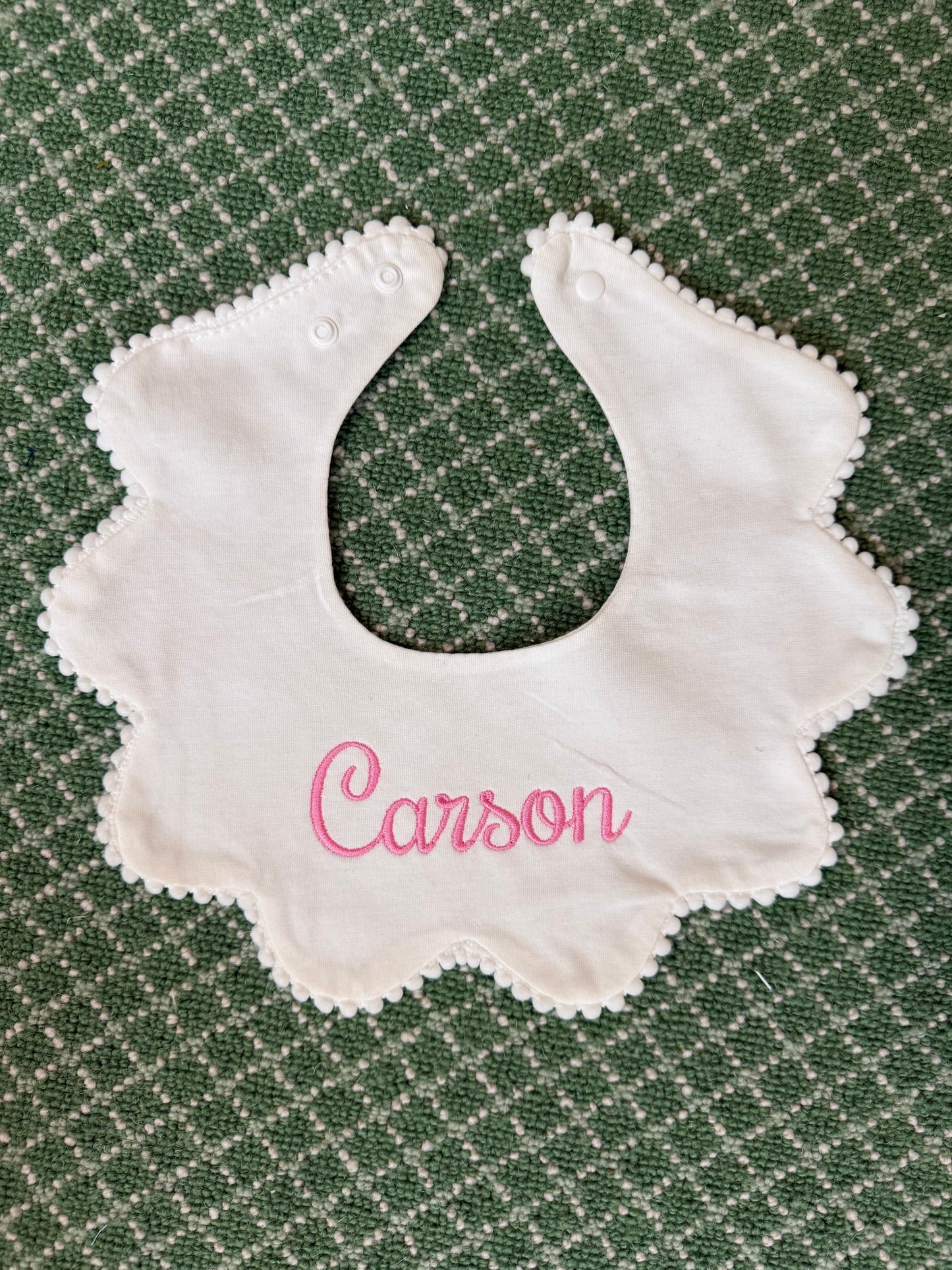Scalloped Baby Bibs (set of 3)
