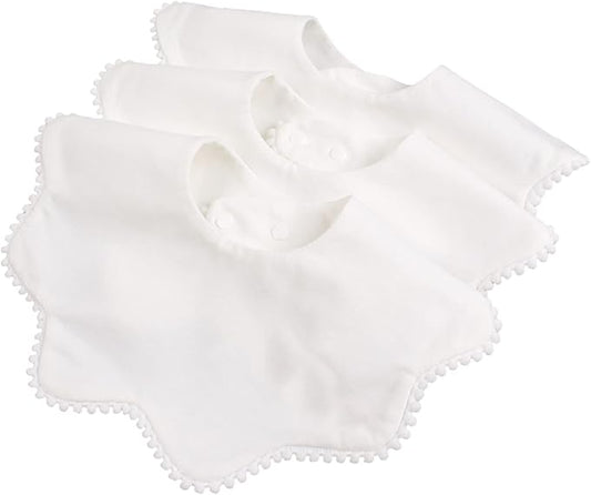 Scalloped Baby Bibs (set of 3)