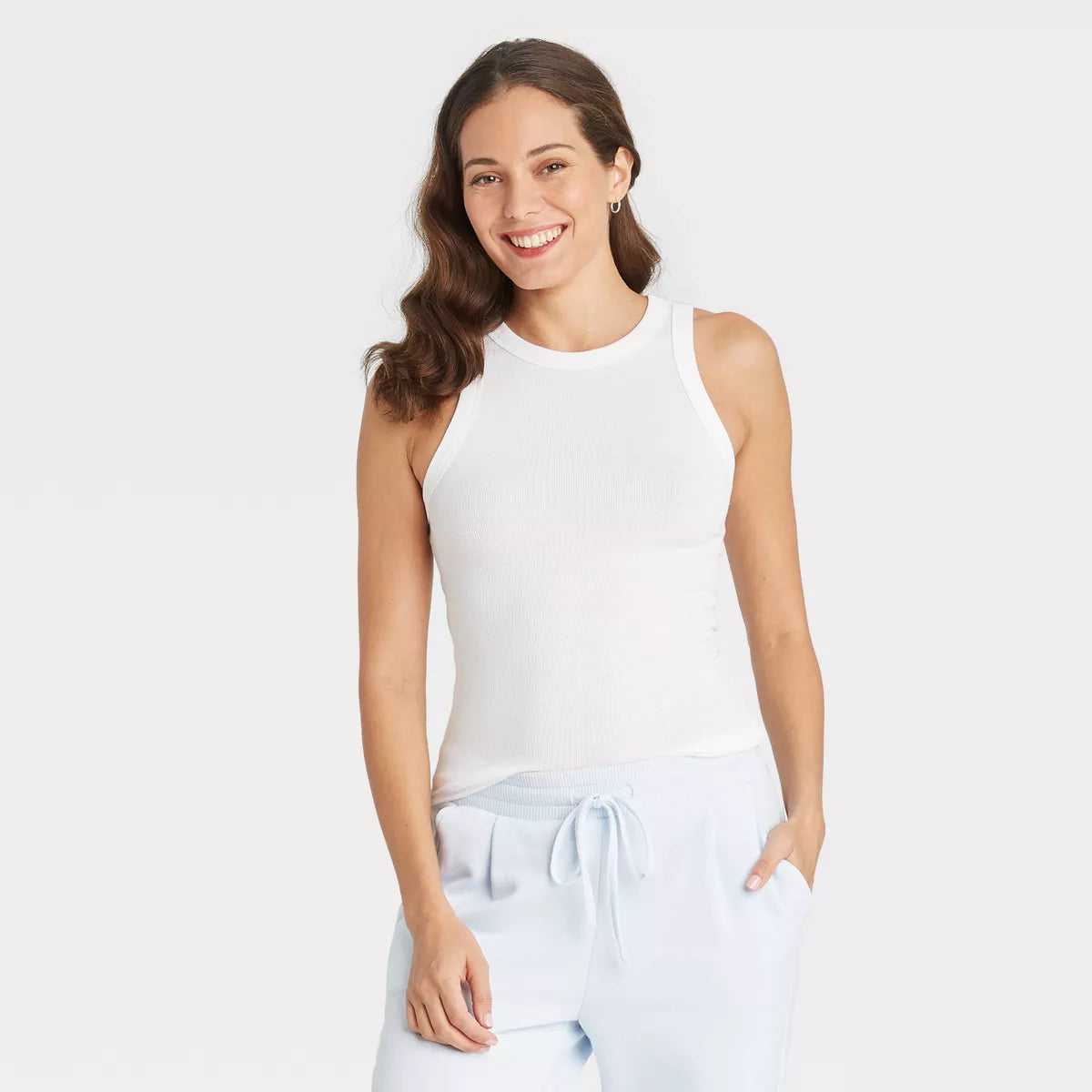Women's Slim Fit Ribbed Tank Top