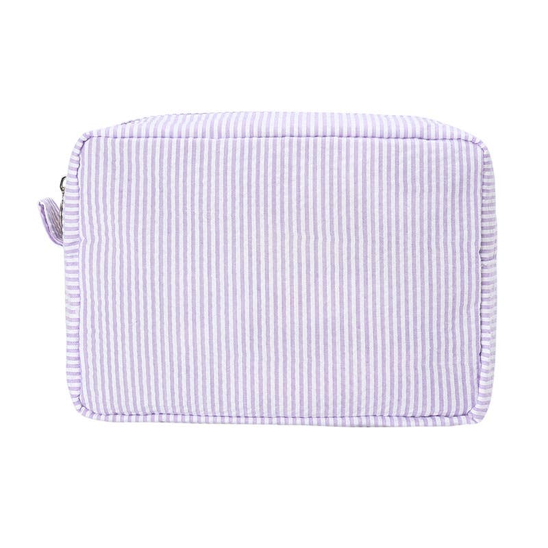 Striped Cosmetic Bag