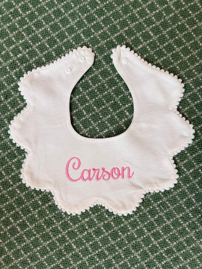 Scalloped Baby Bibs (set of 3)