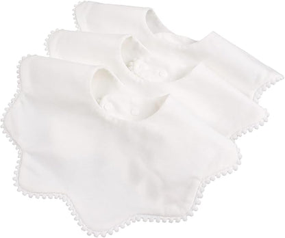 Scalloped Baby Bibs (set of 3)