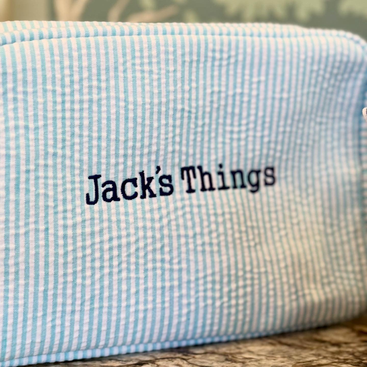 Seersucker Cosmetic Pouch