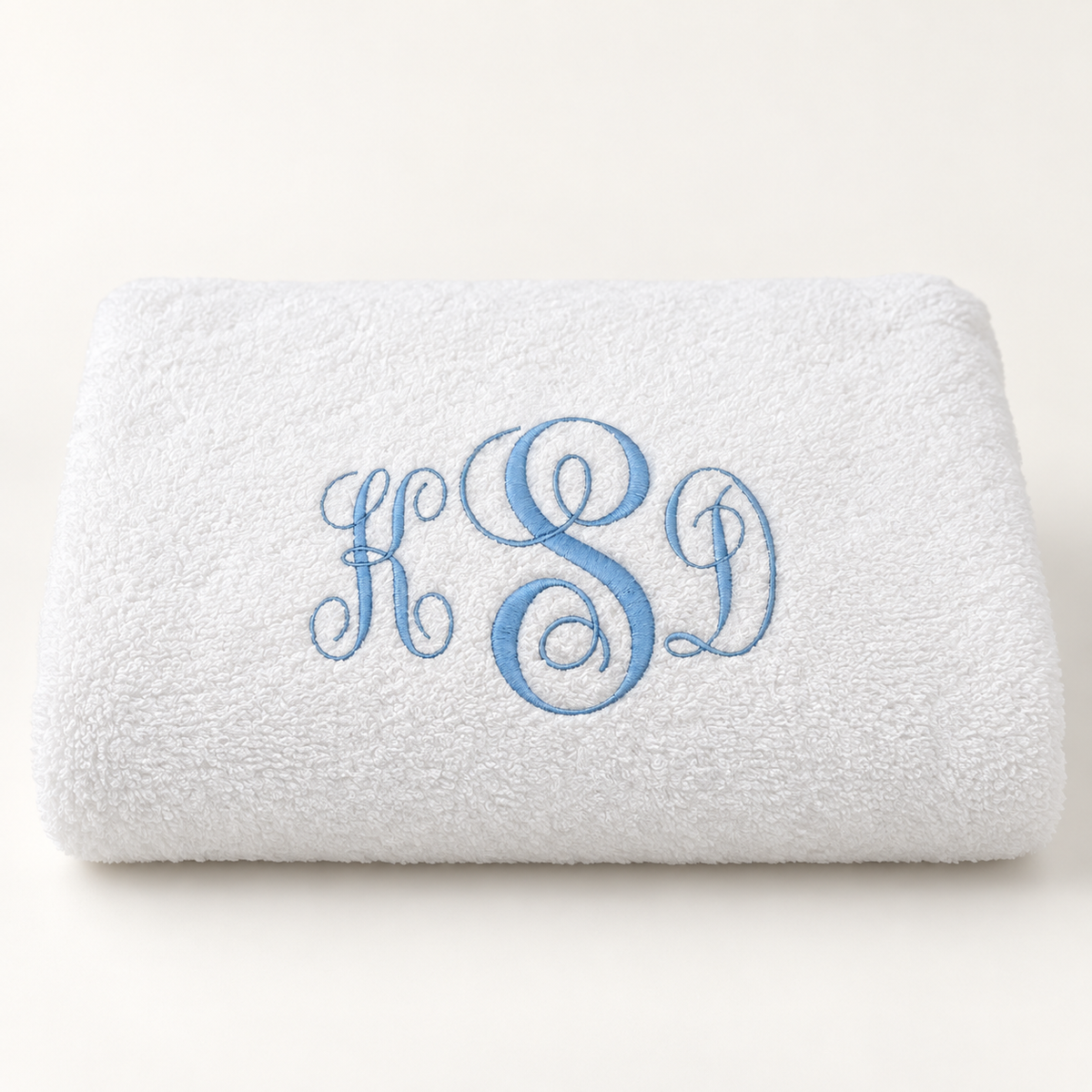 White Bath Towels (Set of 2)