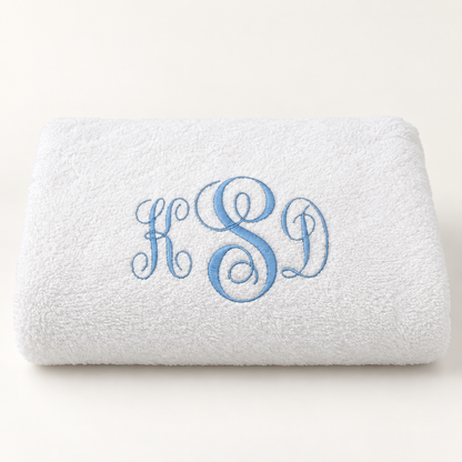 White Bath Towels (Set of 2)