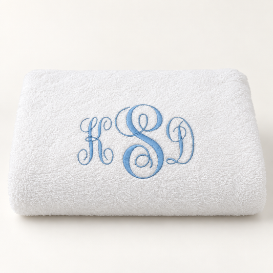 White Bath Towels (Set of 2)