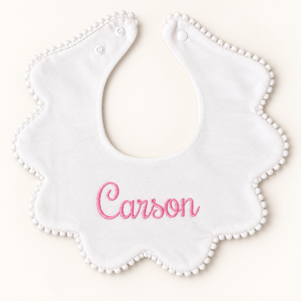 Scalloped Baby Bibs (set of 3)