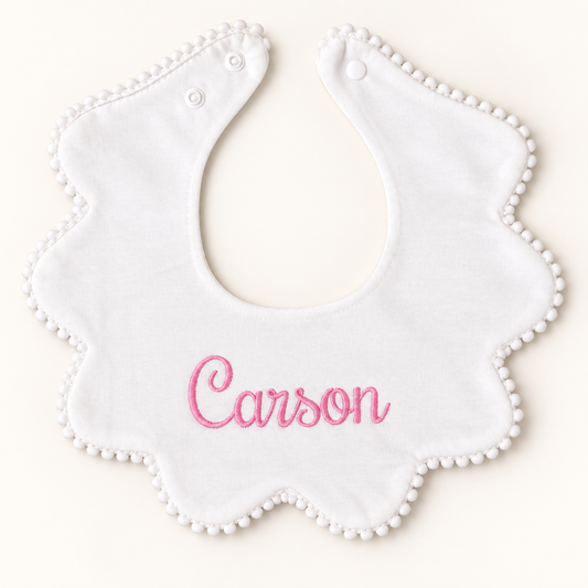 Scalloped Baby Bibs (set of 3)