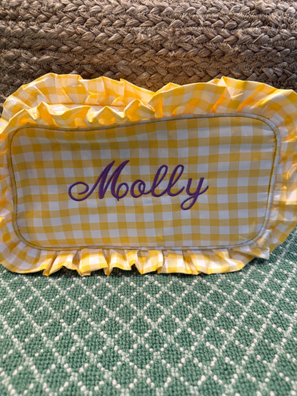 Ruffled Pouch