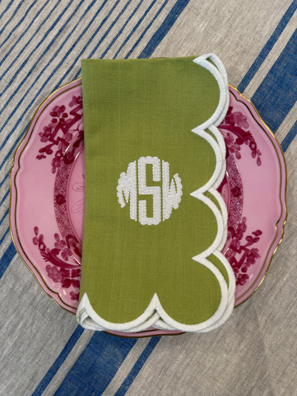 Scalloped Hem Napkin - Set of 4