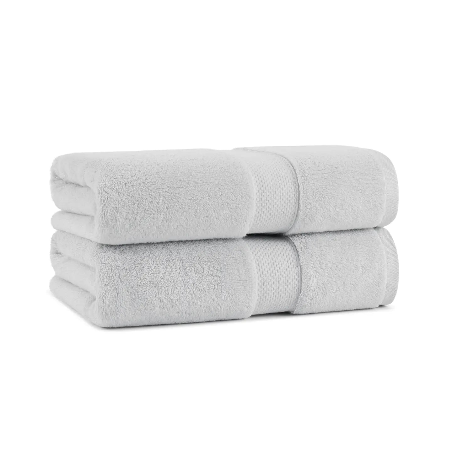 White Bath Towels (Set of 2)
